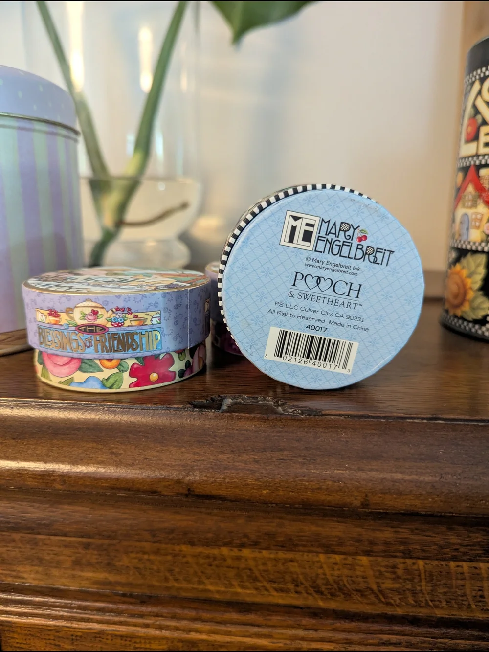 Mary Engelbreit Keepsake Tins & Pooch&Sweatheart Boxes Collector Set Vintage